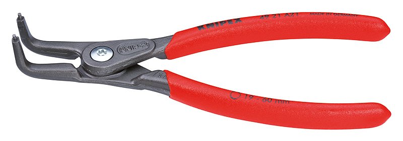 KNIPEX 49 21 A21 Ağır Hizmet Dış Segman Pensi (Eğri 90°) 165 mm