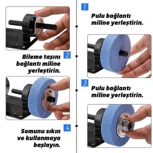 6464 Matkaba Takılır Taşlama ve Bileme Aparatı
