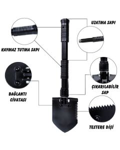 Nurgaz NG 192 Mini Katlanır Kürek
