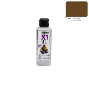 Polisan X1ART Multisurface Hobi Boyası 120ml - 0089 Koyu Kahve