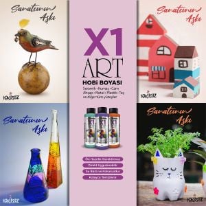Polisan X1ART Multisurface Hobi Boyası 120ml - 0089 Koyu Kahve