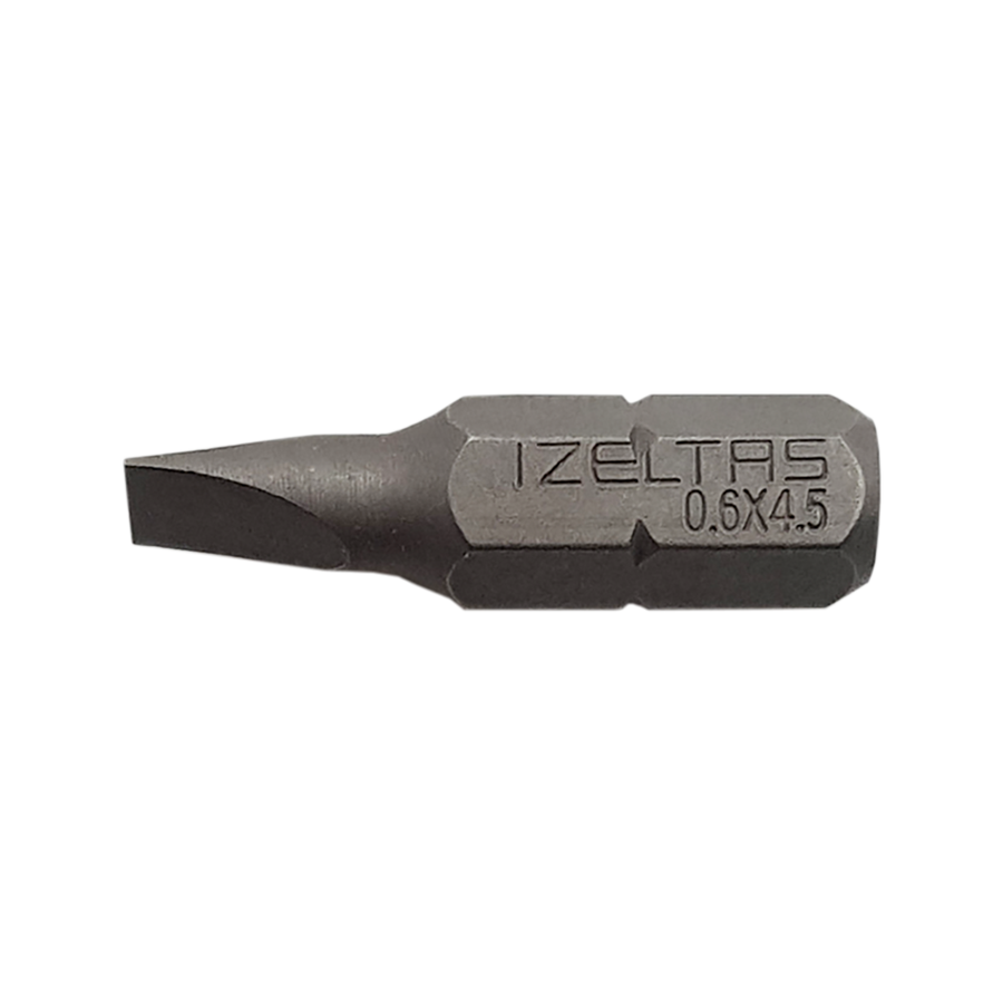 İZELTAŞ Düz Bits Uç 0.6x4.5 (25MM)