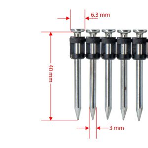 Red Hit GZT-40 Çelik Zemin Çivisi 40 mm (Gaz dahil 1000li Paket)