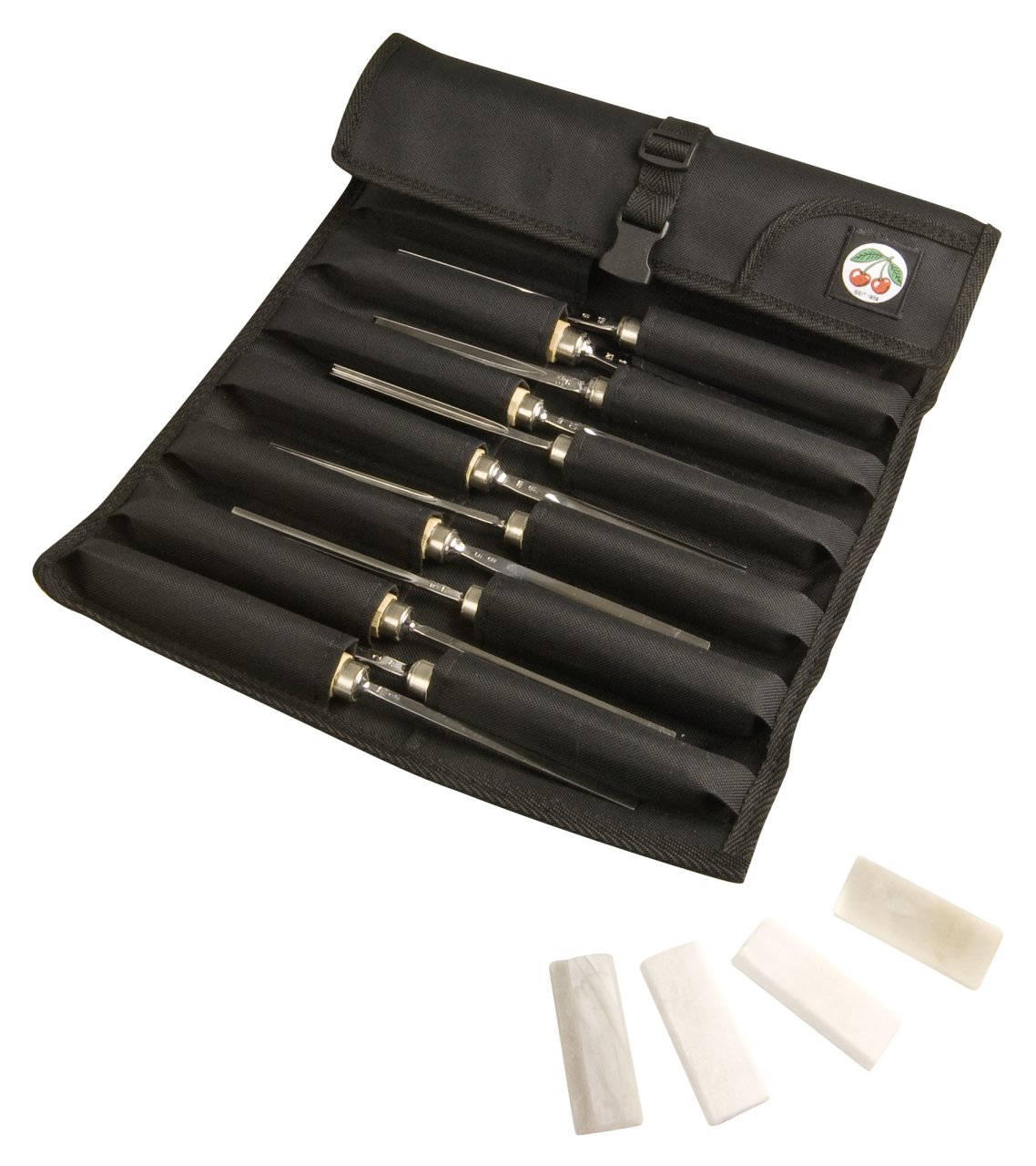 Kirschen Two Cherries Profesyonel Ahşap Oyma Seti 12 Parça Rulo Bez Çantalı