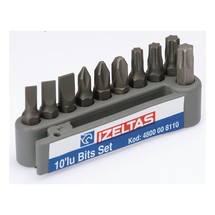 İZELTAŞ 10'lu Bits Set 25 mm