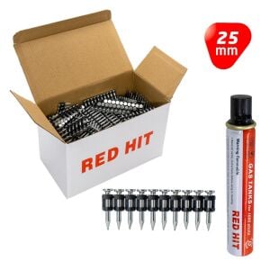 Red Hit GZT-25 Çelik Zemin Çivisi 25 mm (Gaz Dahil 1000li Paket)