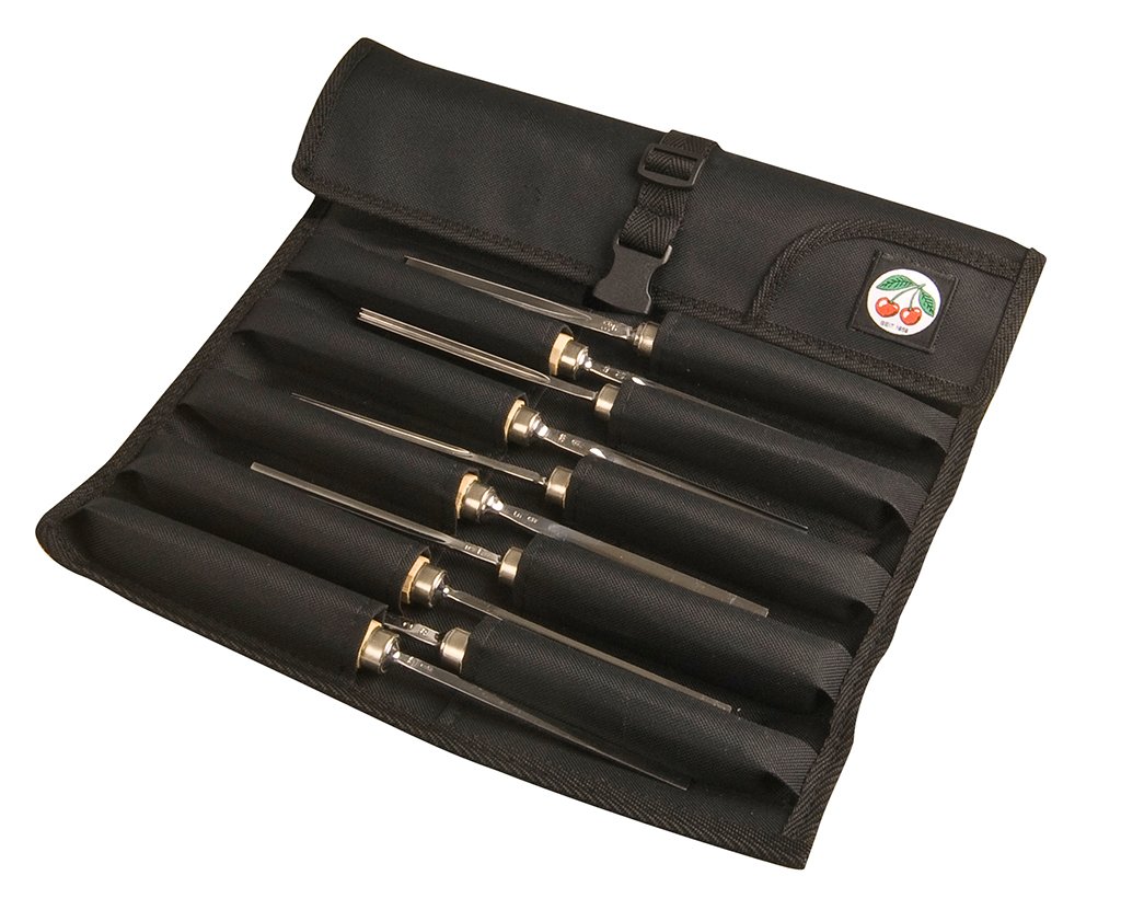 Kirschen Two Cherries Ahşap Oyma Temel Set 10 Parça Rulo Bez Çantalı