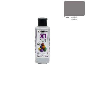Polisan X1ART Multisurface Hobi Boyası 120ml - 0094 Antrasit