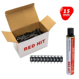 Red Hit GZT-15 Çelik Zemin Çivisi 15 mm (Gaz Dahil 1000li Paket)