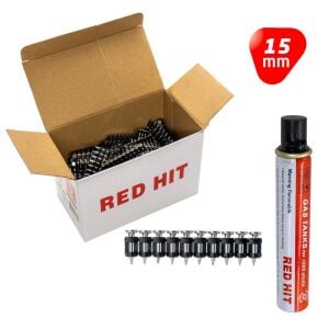 Red Hit GZT-15 Çelik Zemin Çivisi 15 mm (Gaz Dahil 1000li Paket)