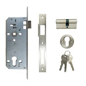 Kale Kilit 152R/45 Silindirli Gömme Kilit 45 mm Nikel
