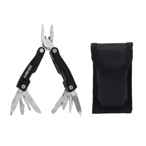 Hegi 818100030 Çok Fonksiyonlu Paslanmaz Çelik Mini Pense - Siyah