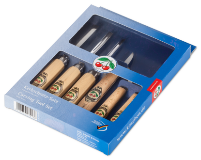 Kirschen Two Cherries Ahşap Yontma ve Oyma Seti 6 Parça