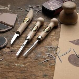 Kirschen 3450000 Ahşap Yontma ve Oyma Seti Linol Kesme 3 Parça