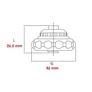 İzeltaş 1/4'' Cırcırlı Avuç İçi Manyetik Bits Tutucu