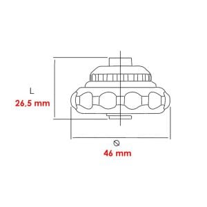 İzeltaş 1/4'' Cırcırlı Avuç İçi Manyetik Bits Tutucu