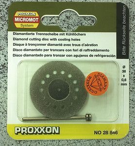 Proxxon 28846 Delikli Elmas Kaplı Seramik Kesici Disk 38 mm