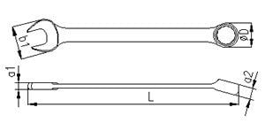 İZELTAŞ Xl Ekstra Uzun Kombine Anahtar 9 mm
