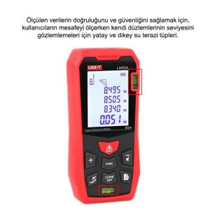 Uni-t LM50A Lazer Metre Mesafe Ölçer 50 Metre