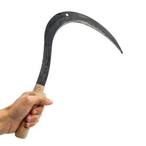 Ergüven OR100-03 Dövme Çelik Ahşap Saplı Büyük Orak