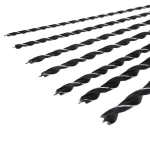 Uzun Ahşap Ağaç Delme Matkap Ucu Seti 300 mm 7 Parça