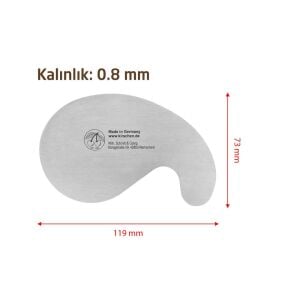 Kirschen 3802000 Ahşap Kazıyıcı Sistre Kuğu Boyunlu Kenar 0.8 mm
