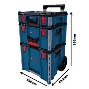 Bosch L-BOXX Contractor 3 Katlı Tekerlekli Takım Çantası