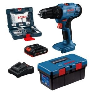 Bosch GSB 183-LI 18V 2Ah Tek Akülü Matkap (41 Parça Takım Çantalı Set)