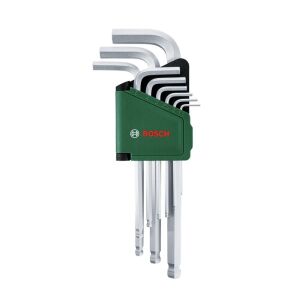 Bosch 1600A02BX9 Top Başlı Uzun Allen Anahtar Takımı 9 Parça