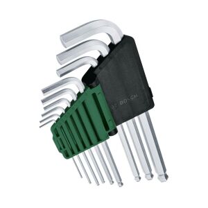 Bosch 1600A02BX9 Top Başlı Uzun Allen Anahtar Takımı 9 Parça