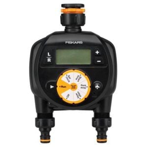 Fiskars 1054792 Çift Çıkışlı Zamanlayıcı Sulama Saati