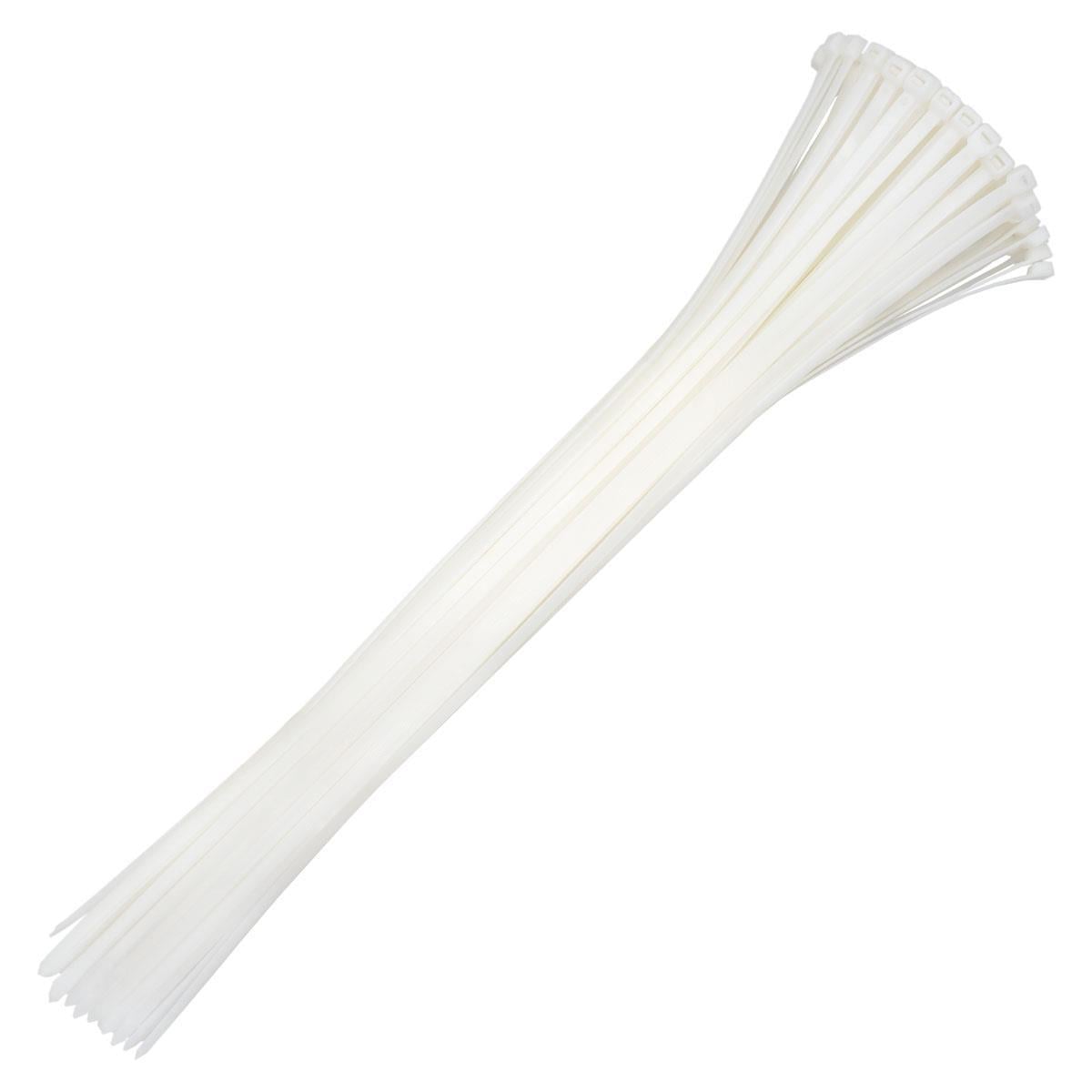 Master 505366 Plastik Kablo Bağı Cırt Kelepçe 8X380 mm Beyaz (100 Adet)