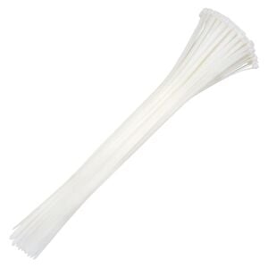 Master 505366 Plastik Kablo Bağı Cırt Kelepçe 8X380 mm Beyaz (100 Adet)