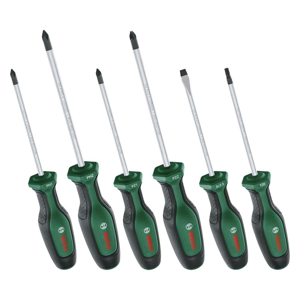 Bosch 1600A027PM Yıldız-Düz-Torx Karışık Tornavida Takımı 6 Parça