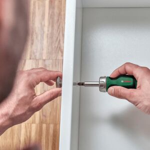 Bosch 1600A027PK Kısa Cırcır Tornavida Seti (6 Bits Uçlu)