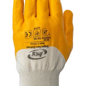 Aky 506053 Superflex Nitril Eldiven Sarı No:10