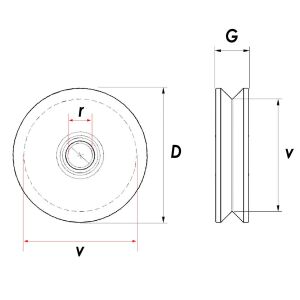 RM040 Tablasız Kepsiz Ray Makarası 40 mm