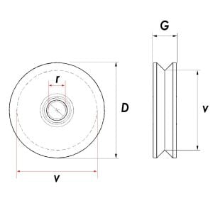RM040 Tablasız Kepsiz Ray Makarası 40 mm