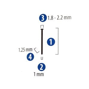 RED HIT F20 Havalı Çivi Çakma Tabancası Başlı Çivisi 20 mm 1 Paket