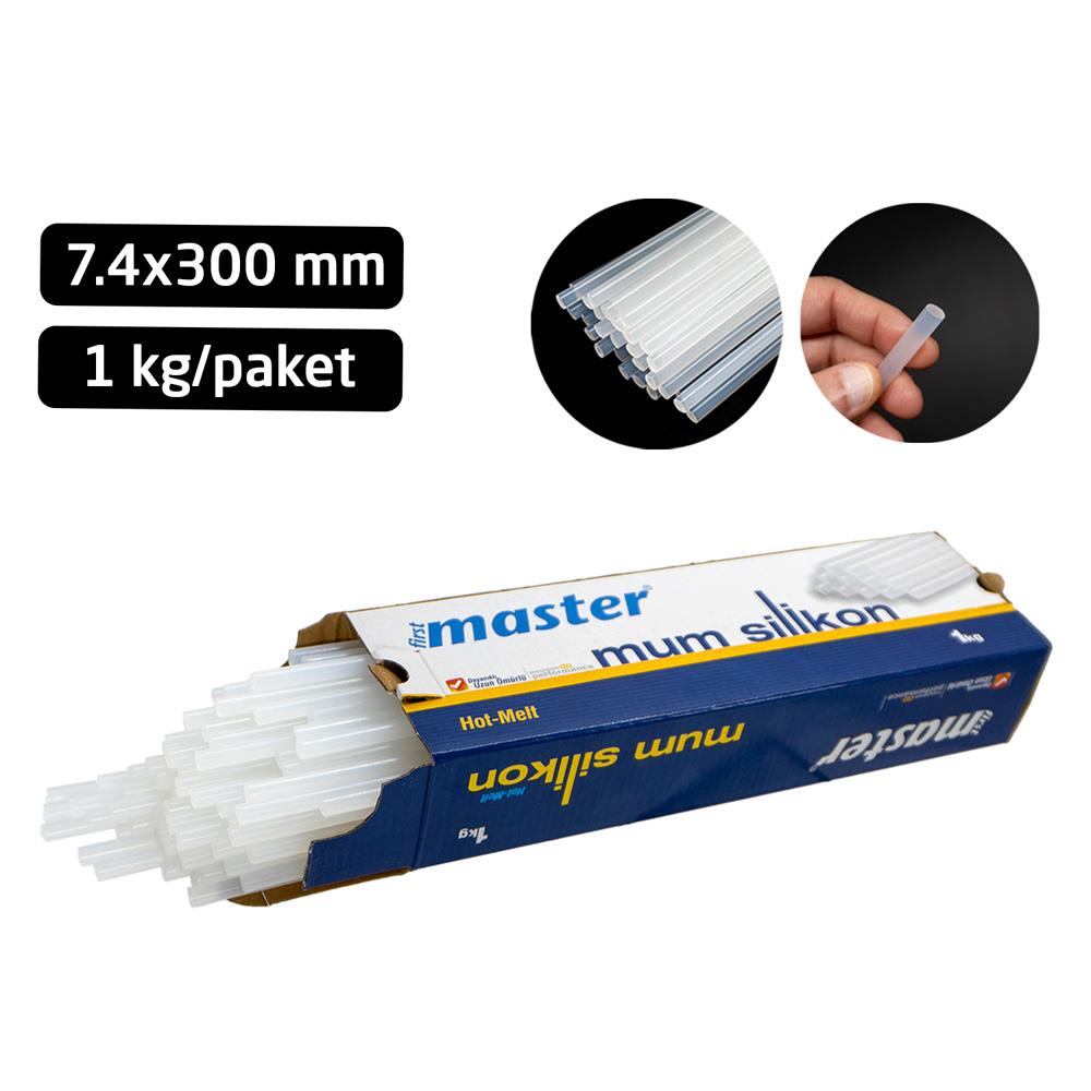 Master 510671 Mum Silikon Şeffaf İnce 7.4x300 mm (1Kg'lık Paket)