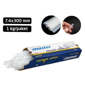 Master 510671 Mum Silikon Şeffaf İnce 7.4x300 mm (1Kg'lık Paket)