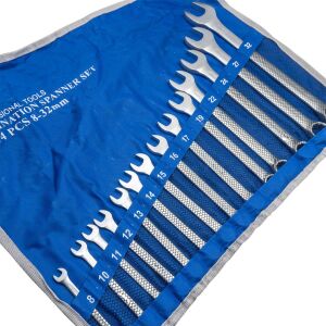 6111 Kombine Anahtar Takımı 8-32 mm 14 Parça (Bez Çantalı)