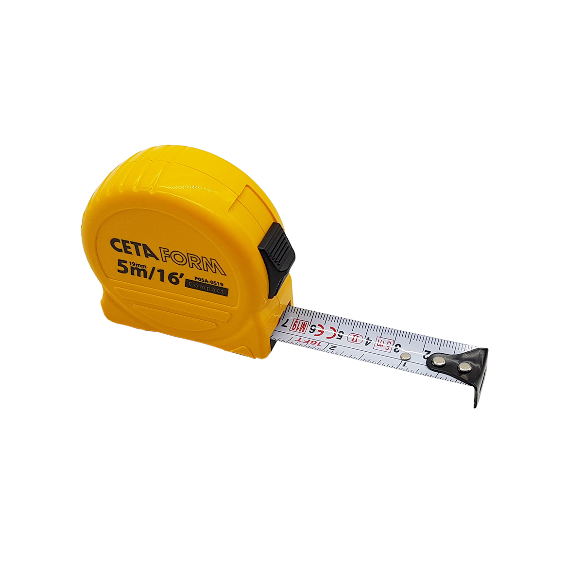 Ceta Form P05A-0519 Compact Şerit Metre (Inch/Metrik) 5mt - 16ft
