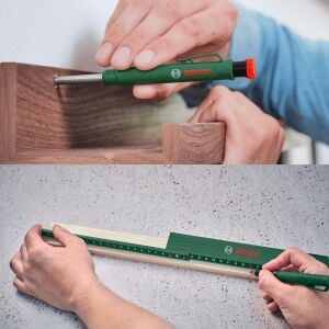 Bosch 1600A02W7S İşaretleme Seti Su Terazisi, Kalem, Metre (3 Parça)