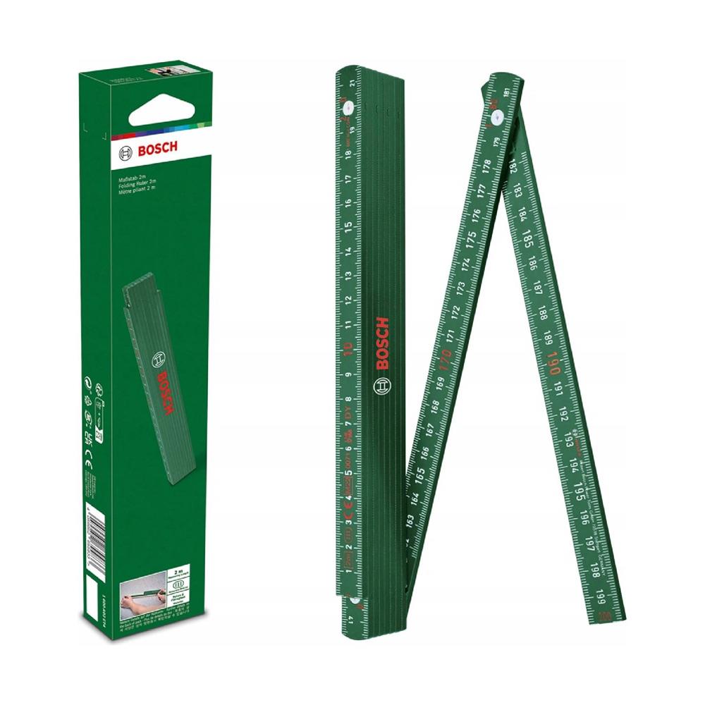 Bosch 1600A02ET4 Cam Elyaf Takviyeli Naylon Katlanır Metre 2 Mt