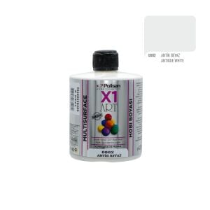 Polisan X1ART Multisurface Hobi Boyası 420ml - 0002 Antik Beyaz