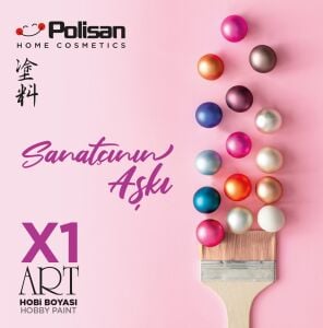Polisan X1ART Multisurface Hobi Boyası 420ml - 0002 Antik Beyaz