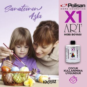 Polisan X1ART Multisurface Hobi Boyası 420ml - 0002 Antik Beyaz