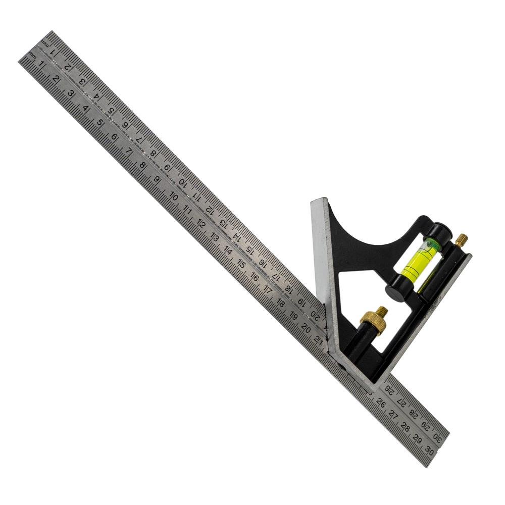 6477 Su Terazili Ayarlı Gönye 300 mm (45° - 90°)