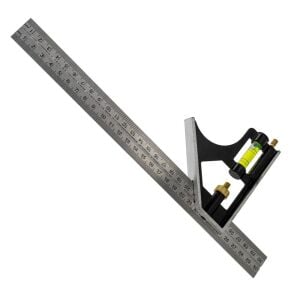 6477 Su Terazili Ayarlı Gönye 300 mm (45° - 90°)